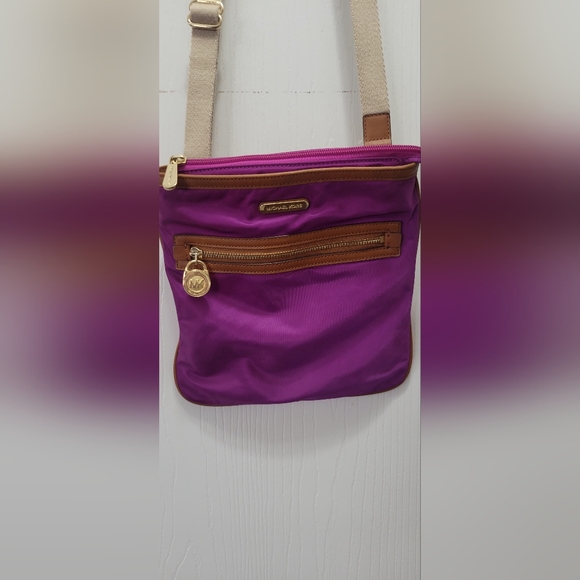 Michael Kors Handbags - Michael Kors Nylon And Leather Crossbody Purse